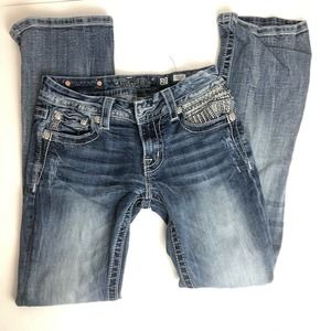 Miss Me Womens Signature Boot cut jeans